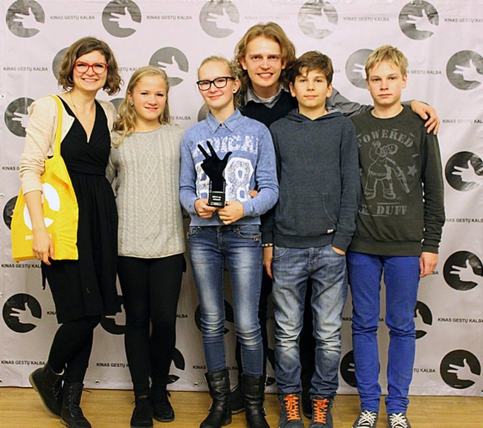 LKNUC mokinių debiutas Lietuvos kurčiųjų kino festivalyje