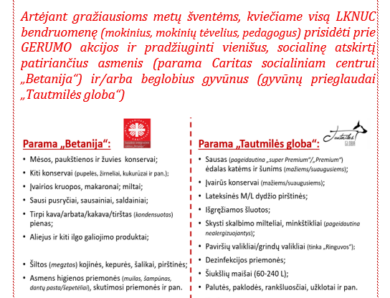 PRASIDEDA GERUMO AKCIJA